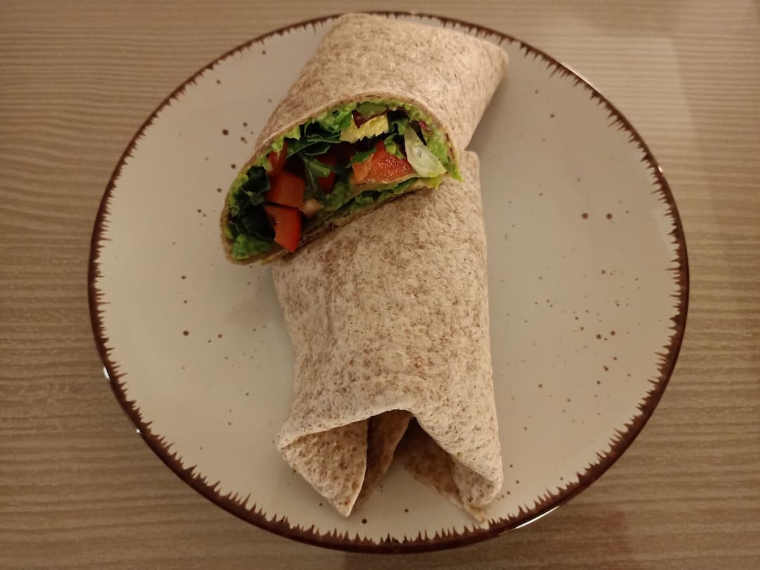 Burritos mit Erbsenpüree