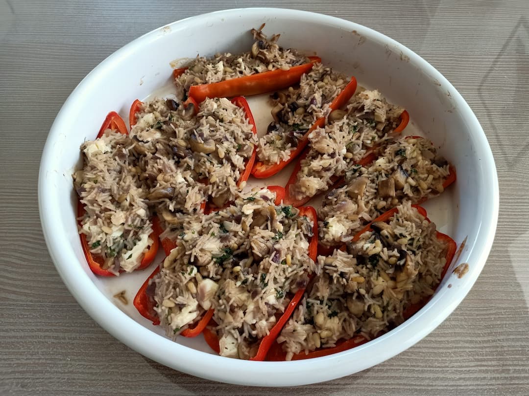 Gefüllte Spitzpaprika
