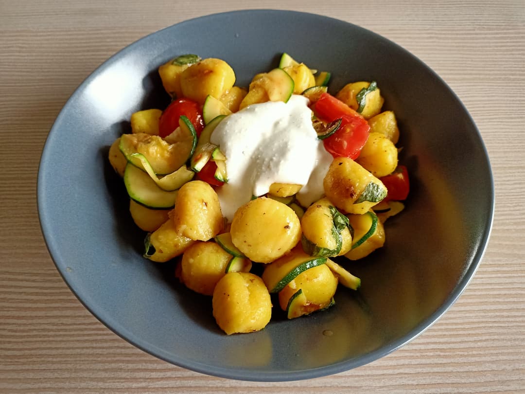 Gnocchi-Zucchini-Pfanne